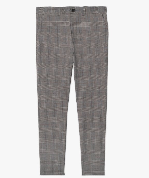 Pantalon homme à motif Prince de Galles vue4 - GEMO (HOMME) - GEMO