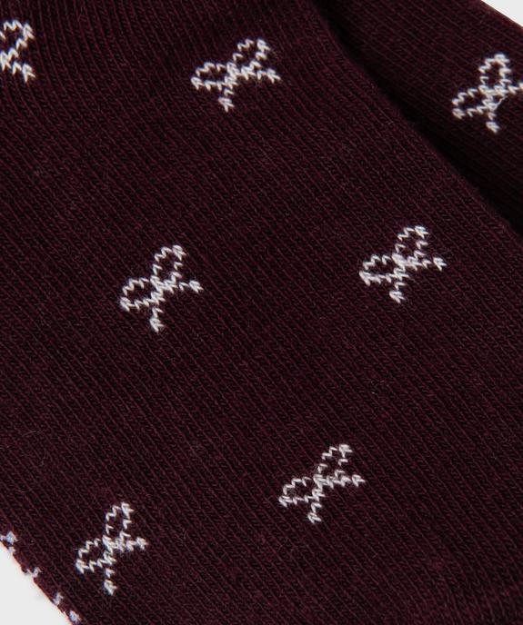 Collant chaud avec motifs noeuds bébé fille vue2 - GEMO 4G BEBE - GEMO