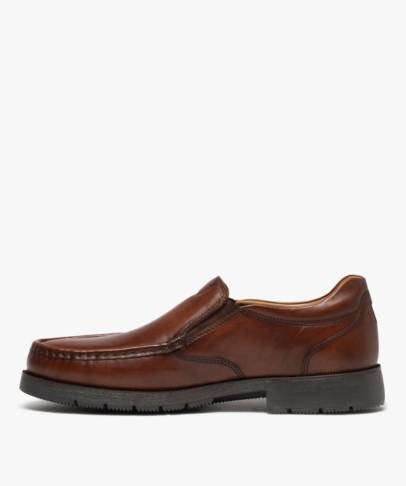 Mocassins homme unis à talon plat - Pierre Cardin vue3 - PIERRE CARDIN DIFFUSION - GEMO