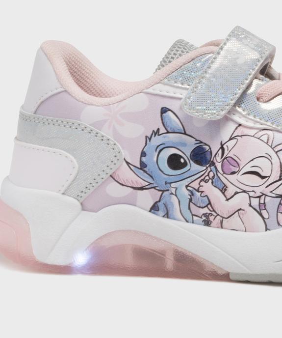 Baskets à scratch et semelle lumineuse Stitch fille - Disney vue6 - LILO & STITCH - GEMO