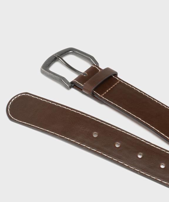 Ceinture avec large boucle en métal vieilli homme vue4 - GEMO (ACCESS) - GEMO
