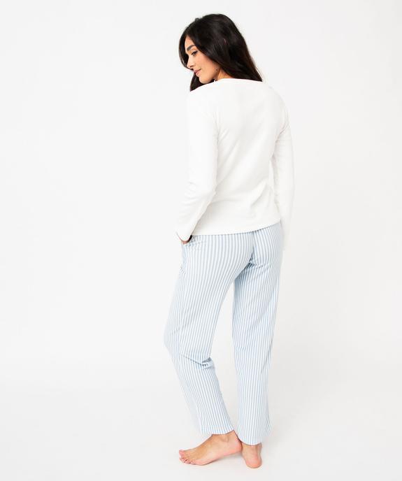 Pyjama en velours femme - LuluCastagnette vue3 - LULUCASTAGNETTE - GEMO