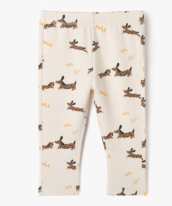 Legging en molleton imprimé bébé garçon vue1 - GEMO(BEBE DEBT) - GEMO