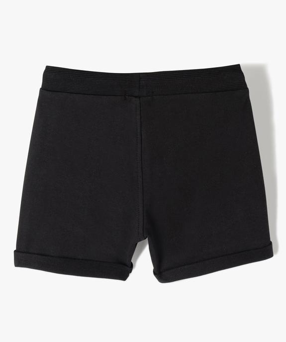 Short bébé garçon en maille à revers et reliefs vue3 - GEMO(BEBE DEBT) - GEMO
