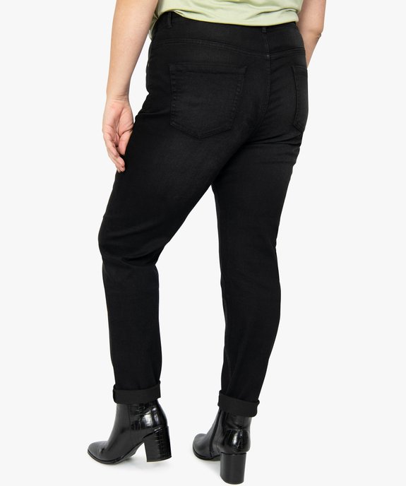 Jean femme grande taille Slim 5 poches taille normale vue3 - GEMO (G TAILLE) - GEMO