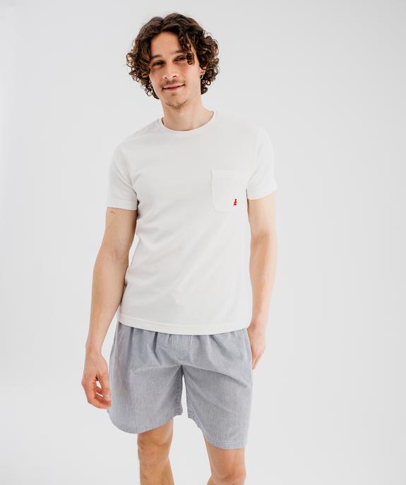 Pyjashort à bas rayé homme - LuluCastagnette vue1 - LULUCASTAGNETTE - GEMO
