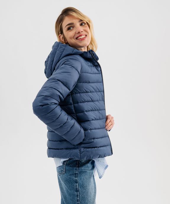 Doudoune légère à capuche femme vue1 - GEMO 4G FEMME - GEMO