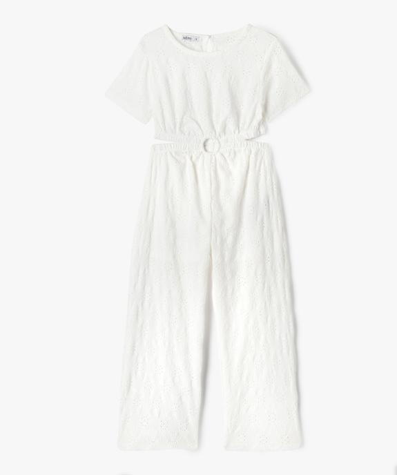 Combinaison pantalon avec ouvertures à la taille fille vue1 - GEMO (ENFANT) - GEMO
