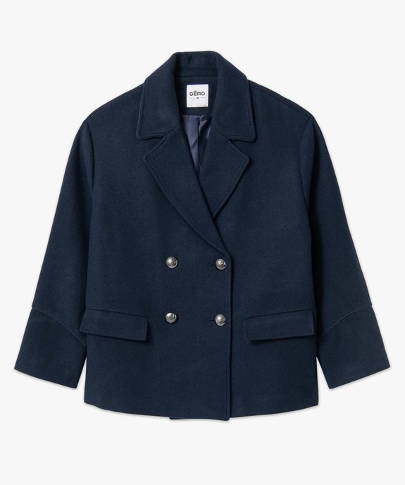 Manteau femme grande taille coupe caban vue4 - GEMO (G TAILLE) - GEMO