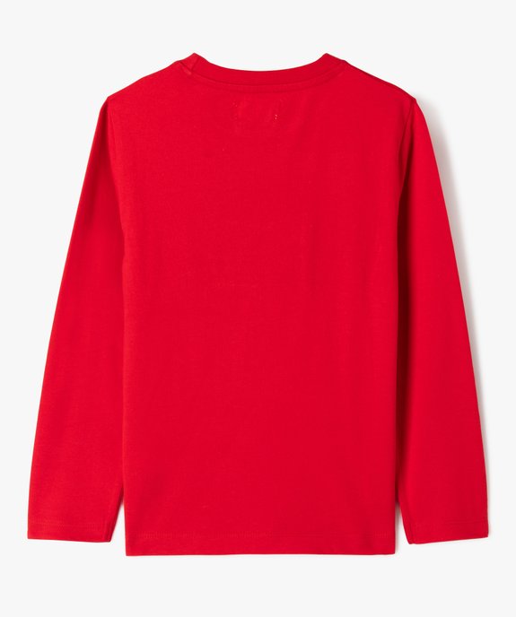 Tee-shirt à manches longues avec motif de Noël animé garçon vue3 - GEMO 4G GARCON - GEMO