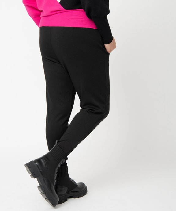 Pantalon fuseau femme grande taille uni  vue3 - GEMO (G TAILLE) - GEMO