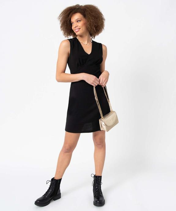 Robe femme sans manches avec empiècements dentelle vue2 - GEMO(FEMME PAP) - GEMO
