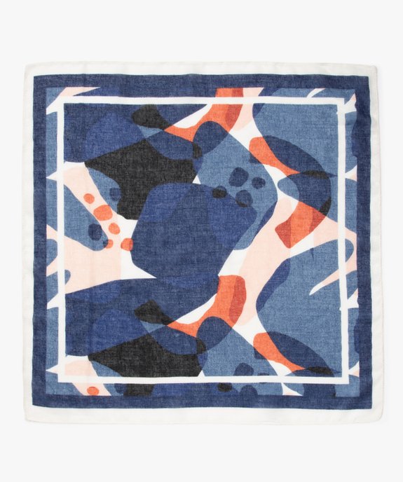 Foulard fille carré petit format à motifs vue3 - GEMO 4G FEMME - GEMO