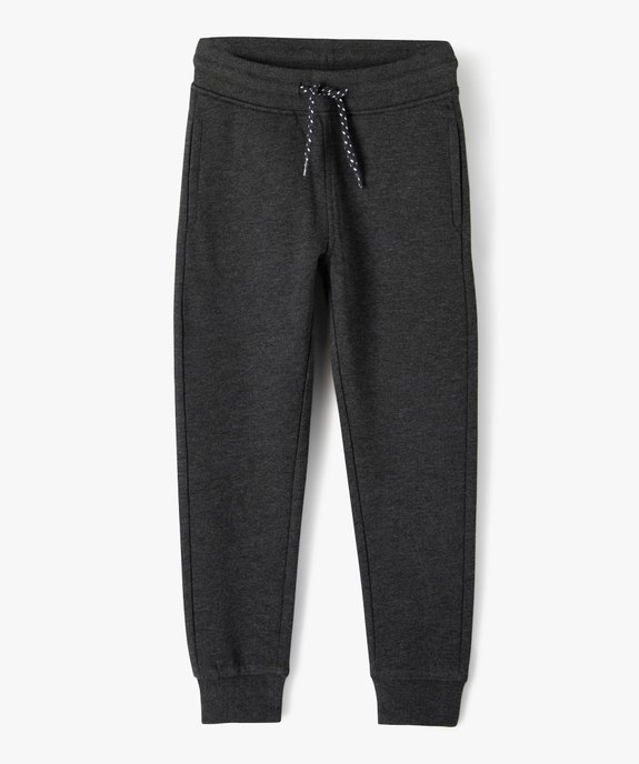 Pantalon de jogging avec intérieur molletonné garçon vue1 - GEMO (ENFANT) - GEMO