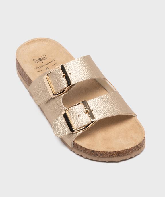 Mules ouvertes 2 brides en matière métallisée fille - Lovely Wings vue5 - LOVELY WINGS - GEMO