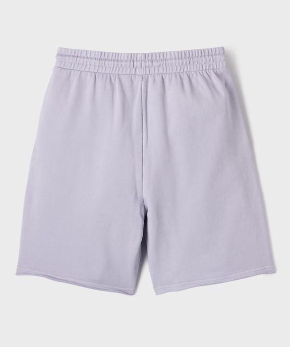 Bermuda en maille French Terry coupe ample garçon vue5 - GEMO 4G GARCON - GEMO