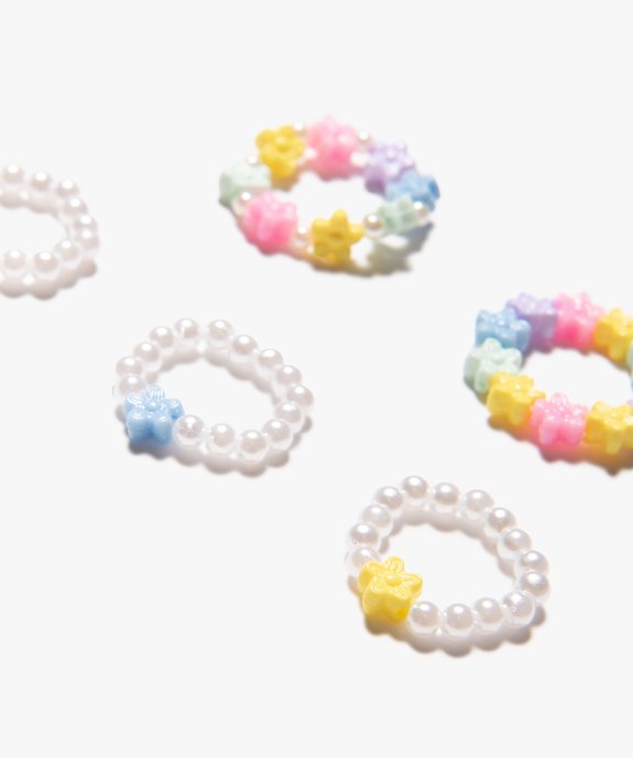 Coffret de bagues élastiques pour fille (lot de 5) vue2 - GEMO (ACCESS) - GEMO
