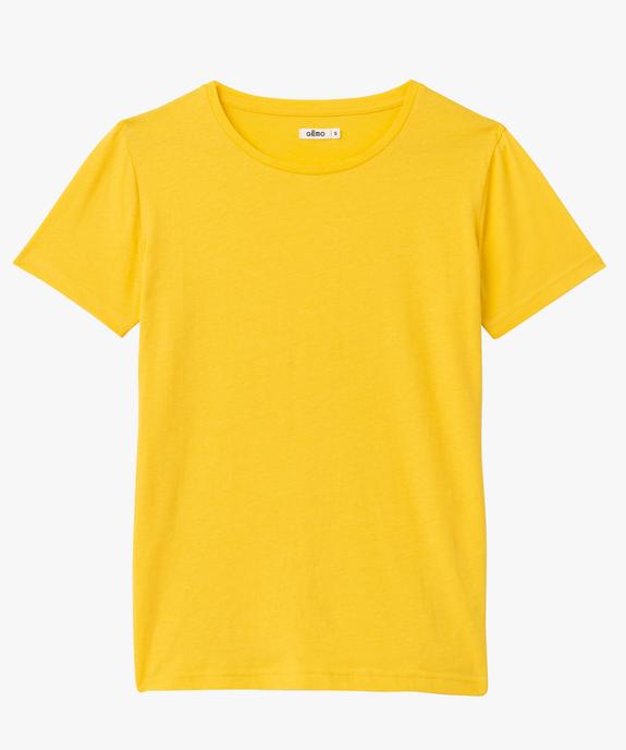 Tee-shirt à manches courtes et col rond femme vue4 - GEMO(FEMME PAP) - GEMO