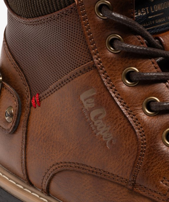 Boots à lacets avec col textile homme - Lee Cooper vue6 - LEE COOPER - GEMO