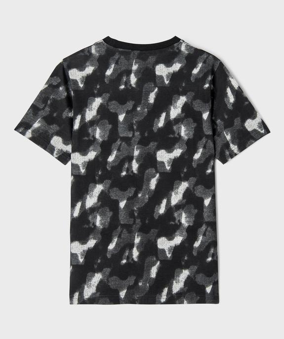Tee-shirt manches courtes coupe droite en coton imprimé garçon vue3 - GEMO 4G GARCON - GEMO