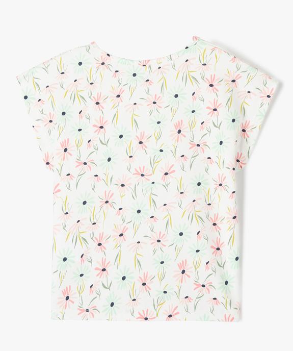 Tee-shirt à manches courtes coupe oversize fille vue3 - GEMO 4G FILLE - GEMO