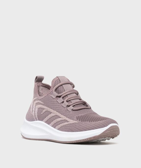 Baskets basses running en mesh à lacets femme - Valentina Baldano vue2 - VALENTINA BALDA - GEMO