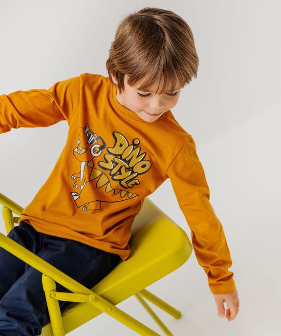 Tee-shirt à manches longues avec motif garçon vue1 - PREMIER PRIX BY GEMO - GEMO