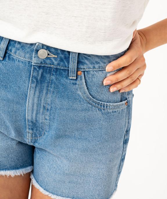 Short en jean aspect usé femme vue2 - GEMO 4G FEMME - GEMO