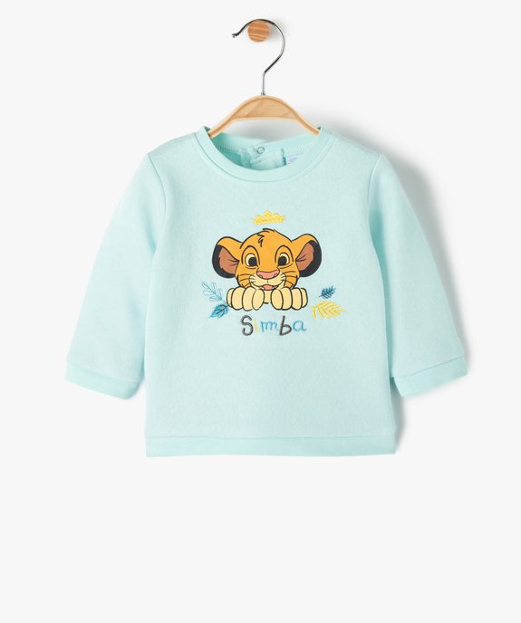 Sweat bébé avec motif Roi Lion sur le buste - Disney vue1 - DISNEY DTR - GEMO