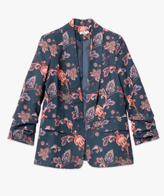 Veste à manches ¾ froncées femme vue4 - GEMO(FEMME PAP) - GEMO