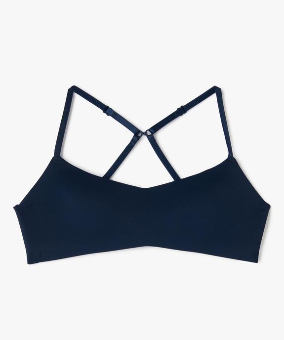Soutien-gorge corbeille sans armatures avec bretelles multipositions fille vue1 - GEMO (JUNIOR) - GEMO