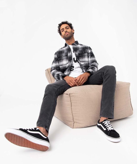Sur-chemise homme matelassée à carreaux vue1 - GEMO (HOMME) - GEMO