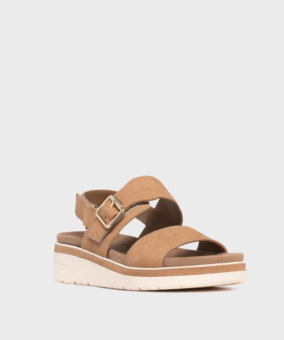 Sandales confort à brides avec semelle amovible femme vue2 - G'FLEX GEMO FOR GOOD - GEMO