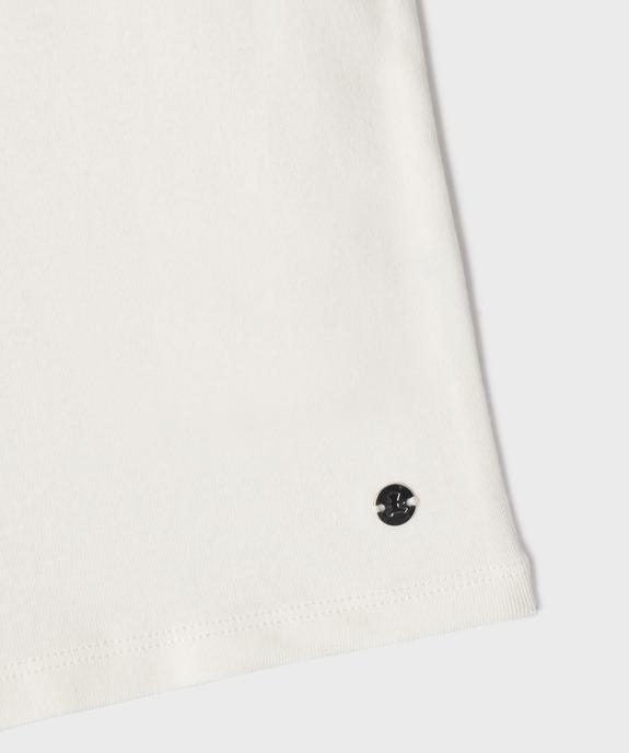 Tee-shirt manches courtes à col bateau fille - LuluCastagnette vue2 - LULU CASTAGNETTE GEMO FOR GOOD - GEMO