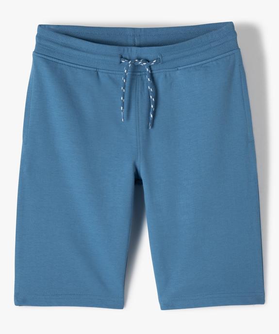Bermuda en maille à taille élastiquée garçon vue1 - GEMO (JUNIOR) - GEMO