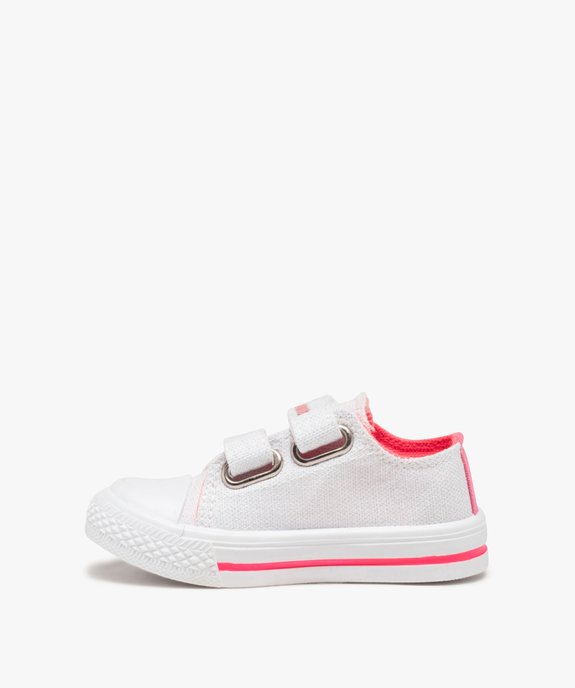 Tennis bébé fille en toile imprimée - Minnie vue3 - MINNIE - GEMO