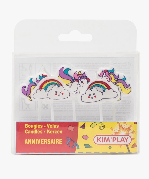 Bougies d’anniversaires forme nuages – Lot de 5 vue1 - GEMO (ENFANT) - GEMO