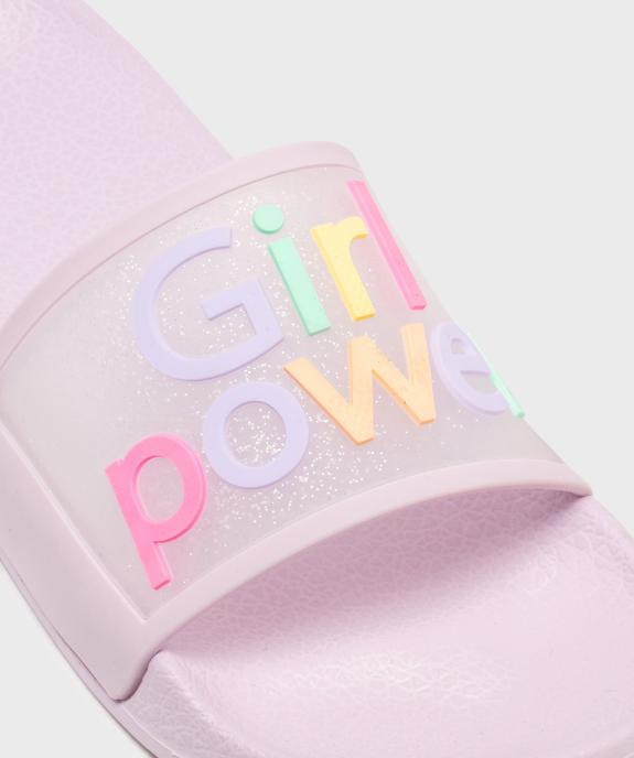 Mules de plage avec inscription multicolore fille vue6 - GEMO (PLAGE) - GEMO