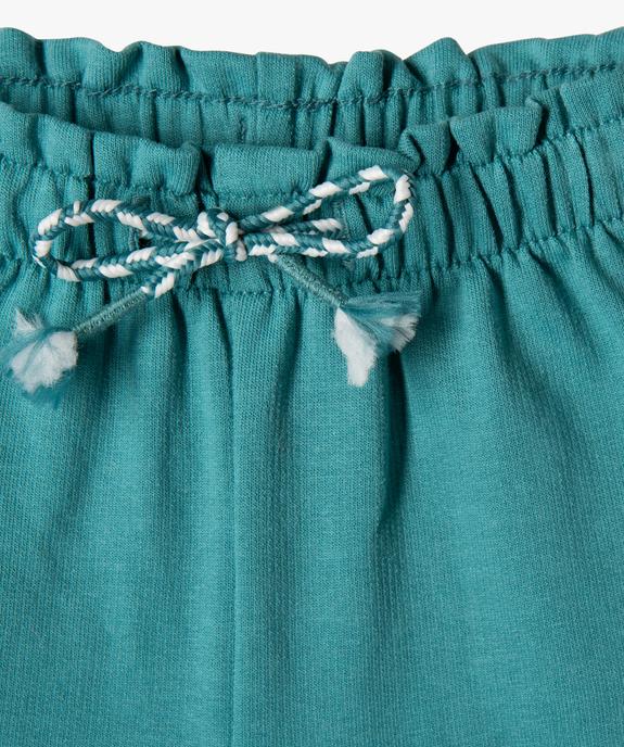 Short avec taille élastique froncée bébé fille vue2 - GEMO(BEBE DEBT) - GEMO