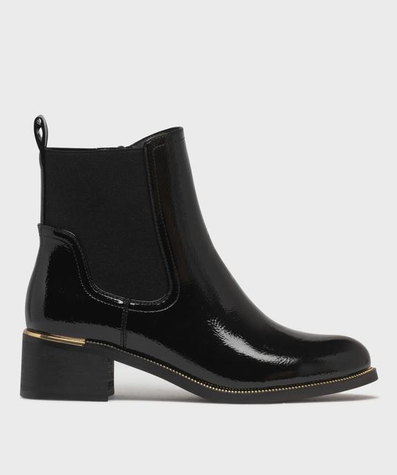 Boots vernis avec élastique sur la tige femme - Valentina Baldano vue1 - VALENTINA BALDA - GEMO