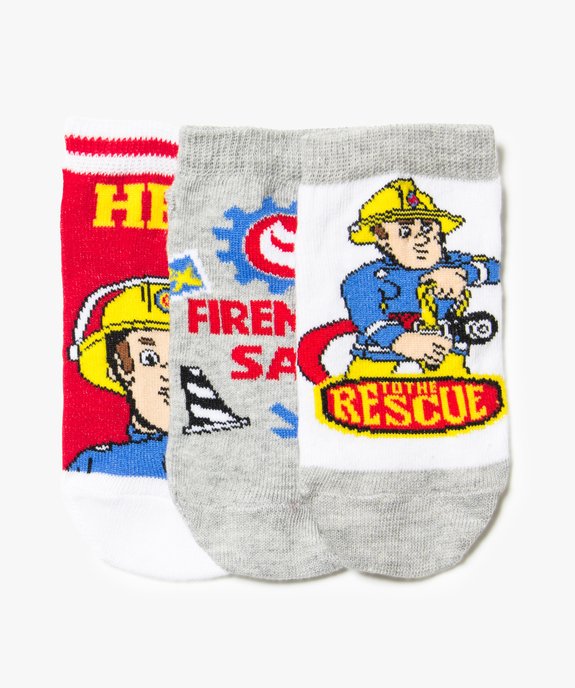 Lot de 3 paires de chaussettes Sam le Pompier  vue1 - SAM LE POMPIER - GEMO