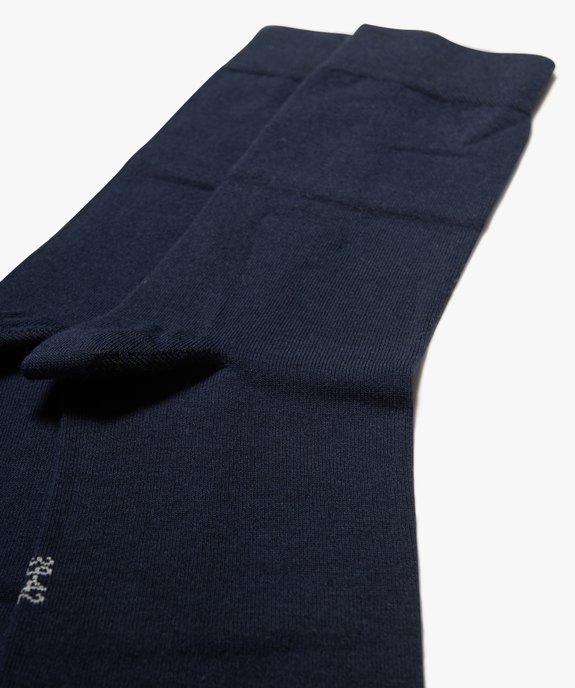 Chaussettes homme fines à tige haute (lot de 2) vue2 - GEMO(HOMWR HOM) - GEMO