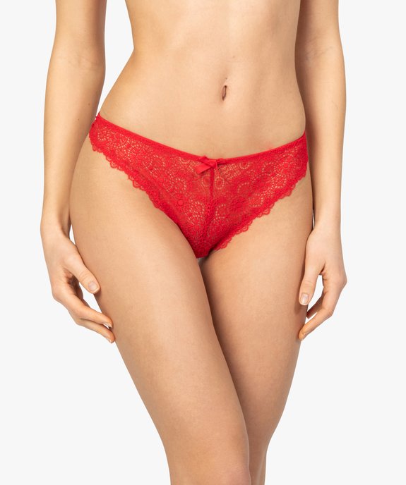String femme dentelle et plumetis (lot de 2) vue1 - GEMO(HOMWR FEM) - GEMO