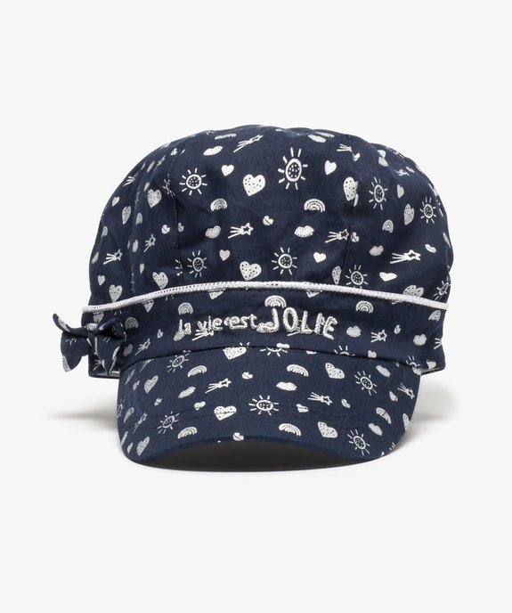 Casquette gavroche motifs argentés vue2 - GEMO(BEBE DEBT) - GEMO