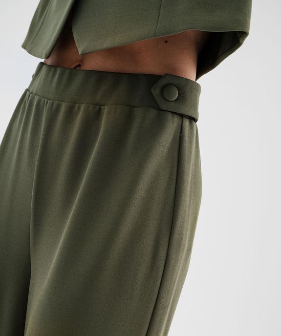 Pantalon large et souple à ceinture élastique femme vue5 - GEMO(FEMME PAP) - GEMO