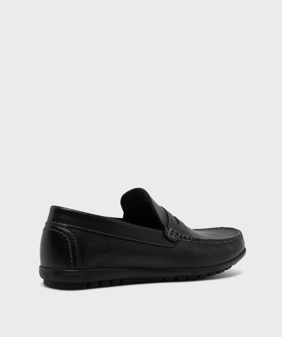 Mocassins dessus cuir grainé homme -Tanéo vue4 - TANEO GEMO FOR GOOD - GEMO