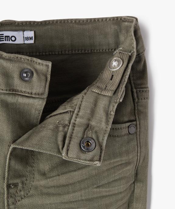 Pantalon slim en toile extensible bébé garçon vue2 - GEMO 4G BEBE - GEMO