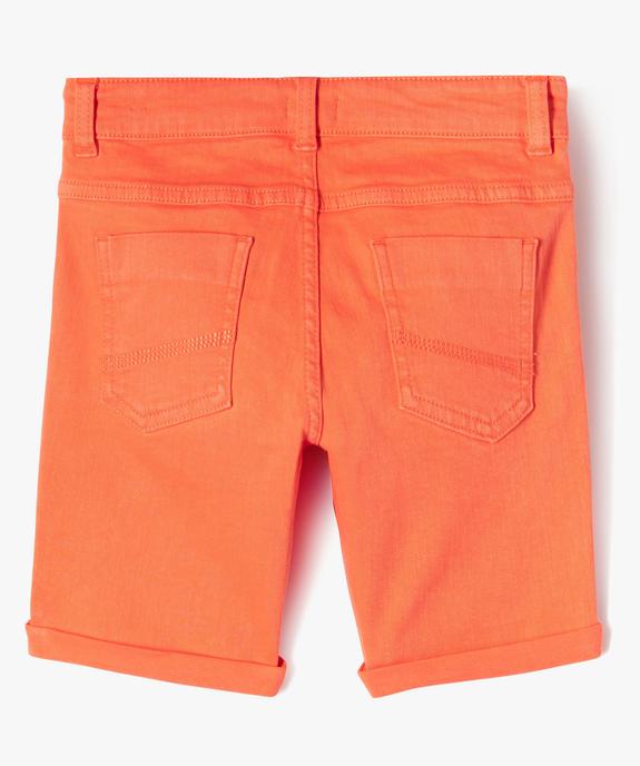 Bermuda en denim stretch coupe regular garçon vue3 - GEMO (ENFANT) - GEMO