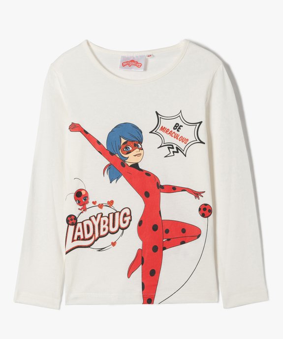 Tee-shirt fille à manches longues imprimé - Miraculous vue1 - MIRACULOUS - GEMO