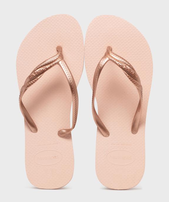 Tongs avec brides torsadée métallisées Fantasia femme - Havaianas vue1 - HAVAIANAS - GEMO